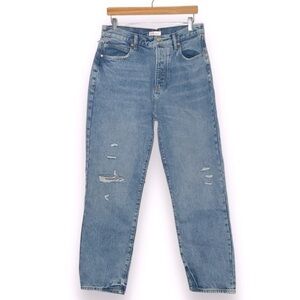NWT Betro Simone Anthropologie High Rise Button Fly Boyfriend Distressed Jean 30